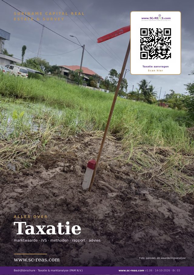 Voorkant brochure Taxatie